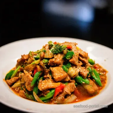 Bali Breeze Pork Coconut StirFry Quick Weeknight Dinner Recipe Card