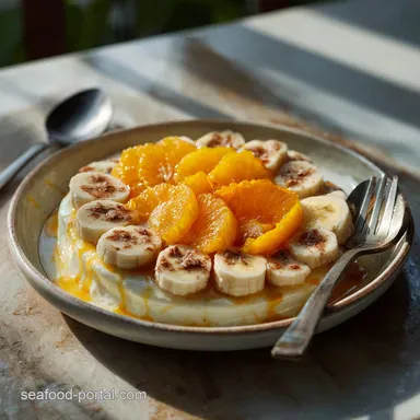 Banana Orange Food Art in 15 Minutes Recipe Card