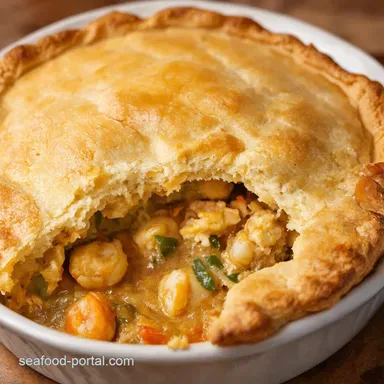 Creamy Cajun Seafood Pot Pie My Bayou Bounty Recipe Recipe Card