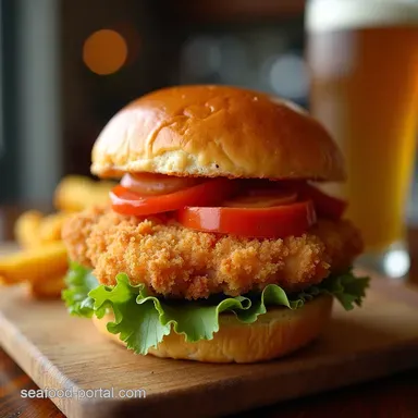 The Proper Crunch Cod Sandwich Crispy Fried Fish Sandwich Recipe Card