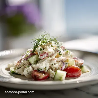 Crab Salad Recipe: Ready in 15 Minutes Recipe Card