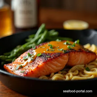 Blackened Salmon with Creamy Dijon Sauce 30 Min Recipe Card
