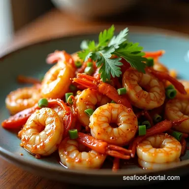 Authentic Sichuan Shrimp StirFry Quick Málà Recipe Recipe Card