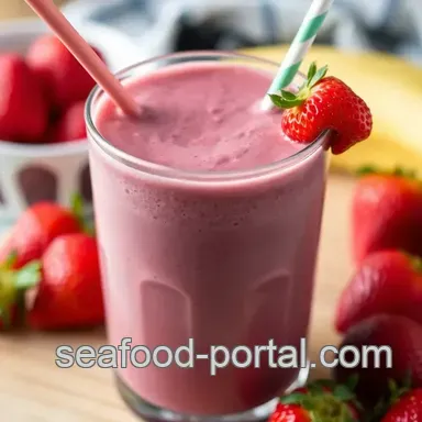 Blend Strawberry Sea Moss Gel Smoothie Joy Recipe Card