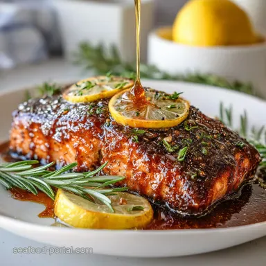 Bourbon Glazed Salmon in 20 Minutes | Baked Salmon Recipes Recipe Card