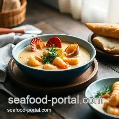 Rich & Creamy Broil Seafood Bisque with Fresh Shellfish: A Coastal Delight Recipe Card