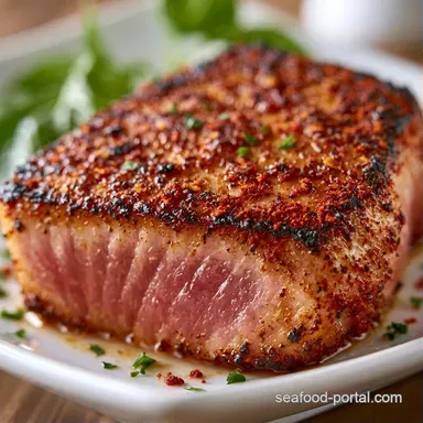 Broiled Yellowfin Tuna in 18 Minutes Recipe Card