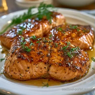 Brown Sugar Smoked Salmon for 4 Servings Recipe Card