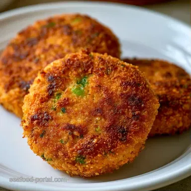 Air Fryer Buffalo Tuna Patties in 15 Min Recipe Card