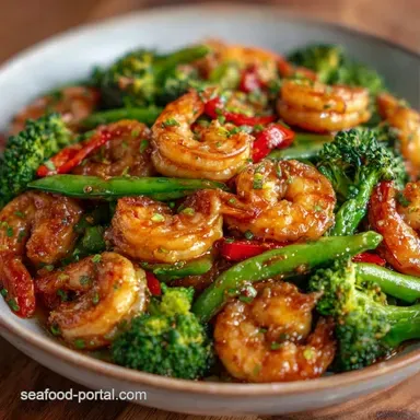 Butter Garlic Shrimp Vegetables in 20 Min Recipe Card