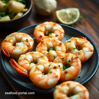 Buttery Garlic & Herb stuffed shrimp Recipe - Fit for a King! Recipe Card