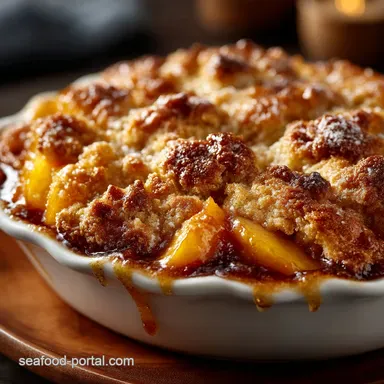 The Best Homemade Peach Cobbler Recipe Easy Buttery Topping Recipe Card