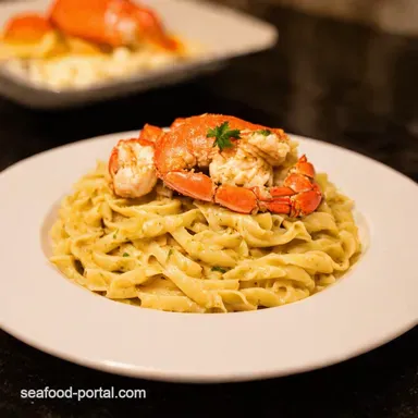 Cajun Seafood Alfredo Lobster Crab A Bayou Blast Recipe Card