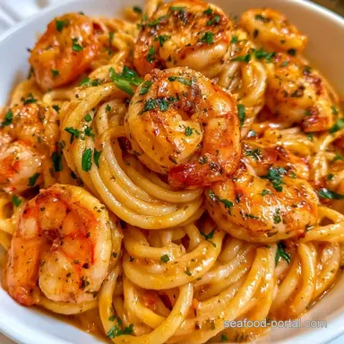 Cajun Shrimp Spaghetti in 30 Minutes Recipe Card