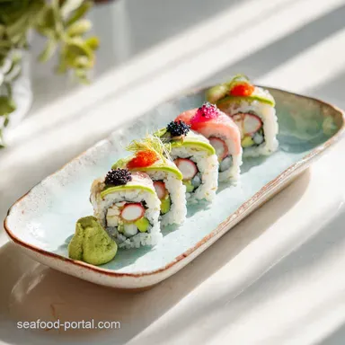 California Roll Sushi Recipe for 4 Servings Recipe Card