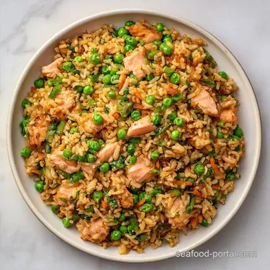 Salmon Fried Rice in 15 Minutes: Golden