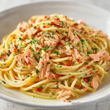 Canned Salmon Spaghetti in 20 Minutes Recipe Card