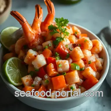 My Go-To Ceviche Fiesta: A Seafood Sensation! - Refreshingly Zesty Recipe Card