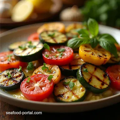 Easy Garlic Herb Grilled Vegetables with Smoky Char Recipe Card