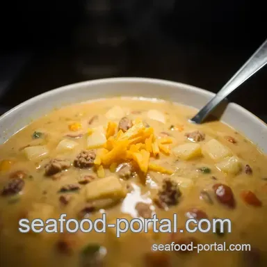 Warm & Cheesy Cheeseburger Chowder: A Comforting Classic Recipe Recipe Card