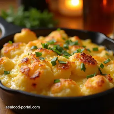 The Ultimate Baked Cheddar Cauliflower Gratin Recipe Recipe Card