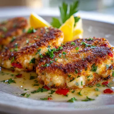 PanSeared Cheesy Walleye Cakes Ready in 30 Min: Crispy
