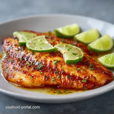 Chili Lime Tilapia in 15 Minutes Recipe Card
