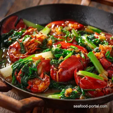 Classic Cantonese Ginger Scallion Lobster: Master Wok Hei at Home Recipe Card