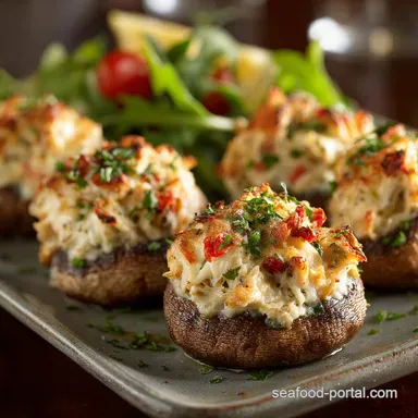 CrabStuffed Mushrooms: Creamy, Restaurant-Quality Appetizer Recipe
