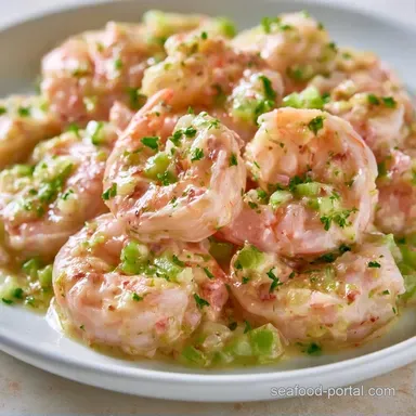 Classic Creamy Shrimp Salad Make-Ahead Recipe Card