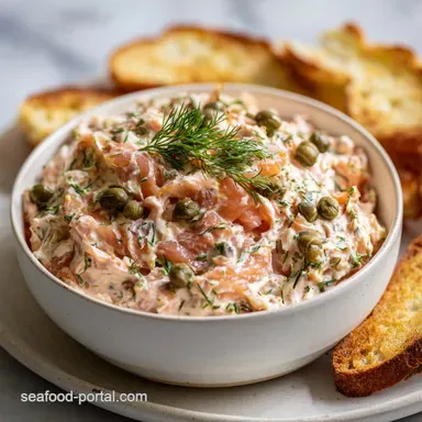 Smoked Salmon Dip: Easy Creamy Recipe with Dill Capers
