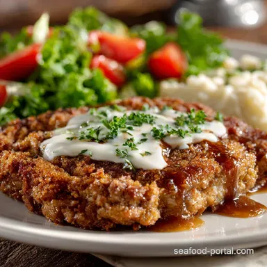Chicken Fried Steak: The Ultimate Ultra-Crispy Diner Classic Recipe Card