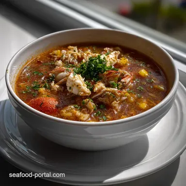 Classic Maryland Crab Soup with Old Bay Perfection Recipe Card