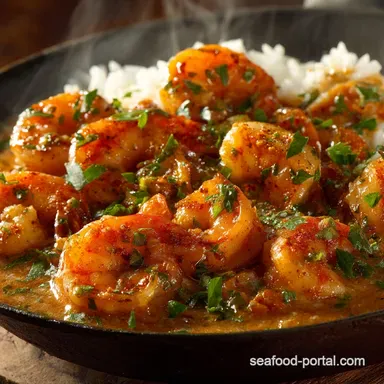 Shrimp Etouffee: Authentic Cajun Recipe with a Velvety Roux Recipe Card