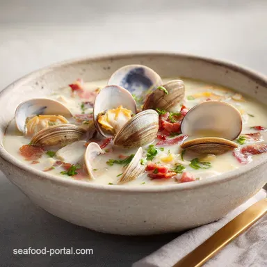 Rhode Island Clam Chowder: Traditional Clear Broth Recipe Recipe Card