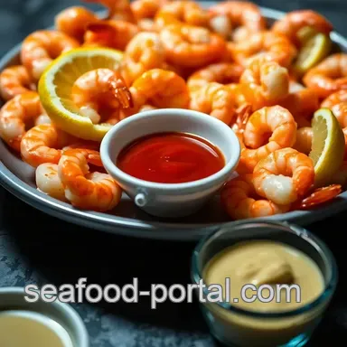 Classic Shrimp Cocktail Platter with Zesty Dipping Sauces Recipe Card