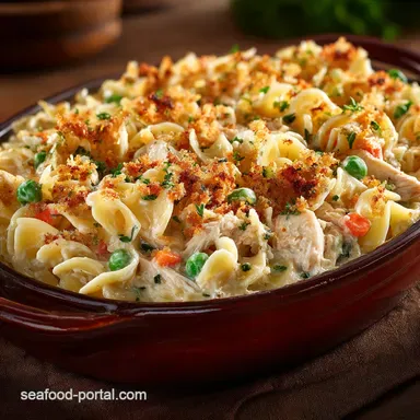 Classic Tuna Casserole: The Creamy, Cheesy Noodle Recipe Recipe Card