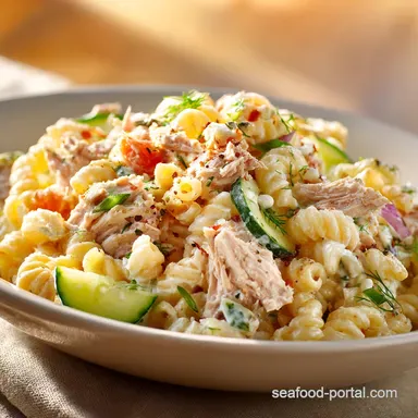 Creamy Zesty Tuna Macaroni Salad Recipe The Ultimate Summer Side Recipe Card
