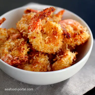 Coconut Dream Shrimp Quick Coconut Shrimp Recipe with Amaretto Recipe Card