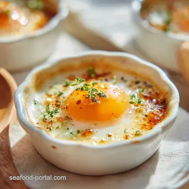 Coddled Eggs Recipe for 2 Servings Recipe Card