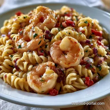 Cold Pasta Salad with Shrimp: Creamy Recipe Card