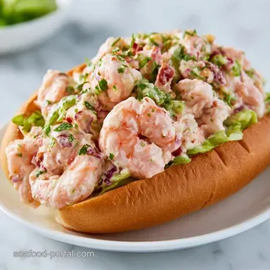 Cold Shrimp Salad Roll for 4 Servings Recipe Card