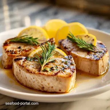 How to Cook Swordfish Steaks in 13 Minutes Recipe Card