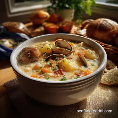 Cozy Clam Chowder Soup Recipe Classic: Smoky & Thick Finish Recipe Card