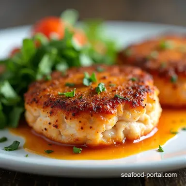 Crab Cake Kissed Salmon A Seafood Symphony Awaits