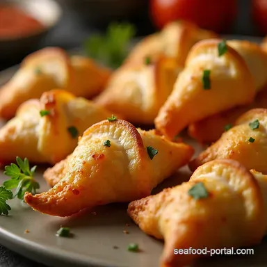 Crab Rangoon Crescent Bites Delight Easy Party Appetizer Recipe Card