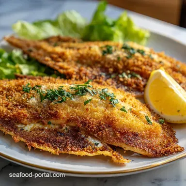 Stuffed Flounder Recipe with Lump Crab Recipe Card