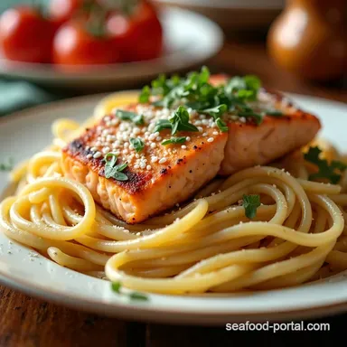 Creamy Cajun Salmon Pasta My Familys Fave Recipe Recipe Card