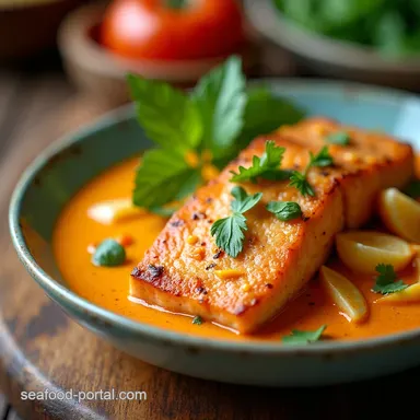 ThaiInspired Salmon Coconut Curry Ready in 40 Recipe Card