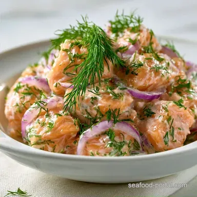 Creamy Dill Salmon Salad in 15 Minutes